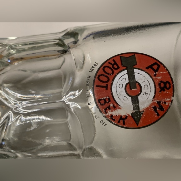 Mid Century Vintage Thick Heavy Duty Glass A & W Root Beer Mug - Picture 10 of 16